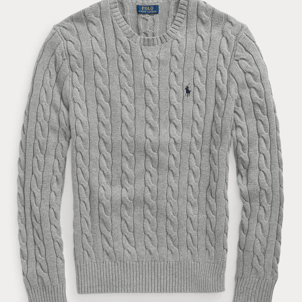 Pull Ralph Lauren En Laine Gris