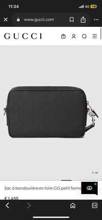 Sac à bandoulière en toile GG petit format - #3