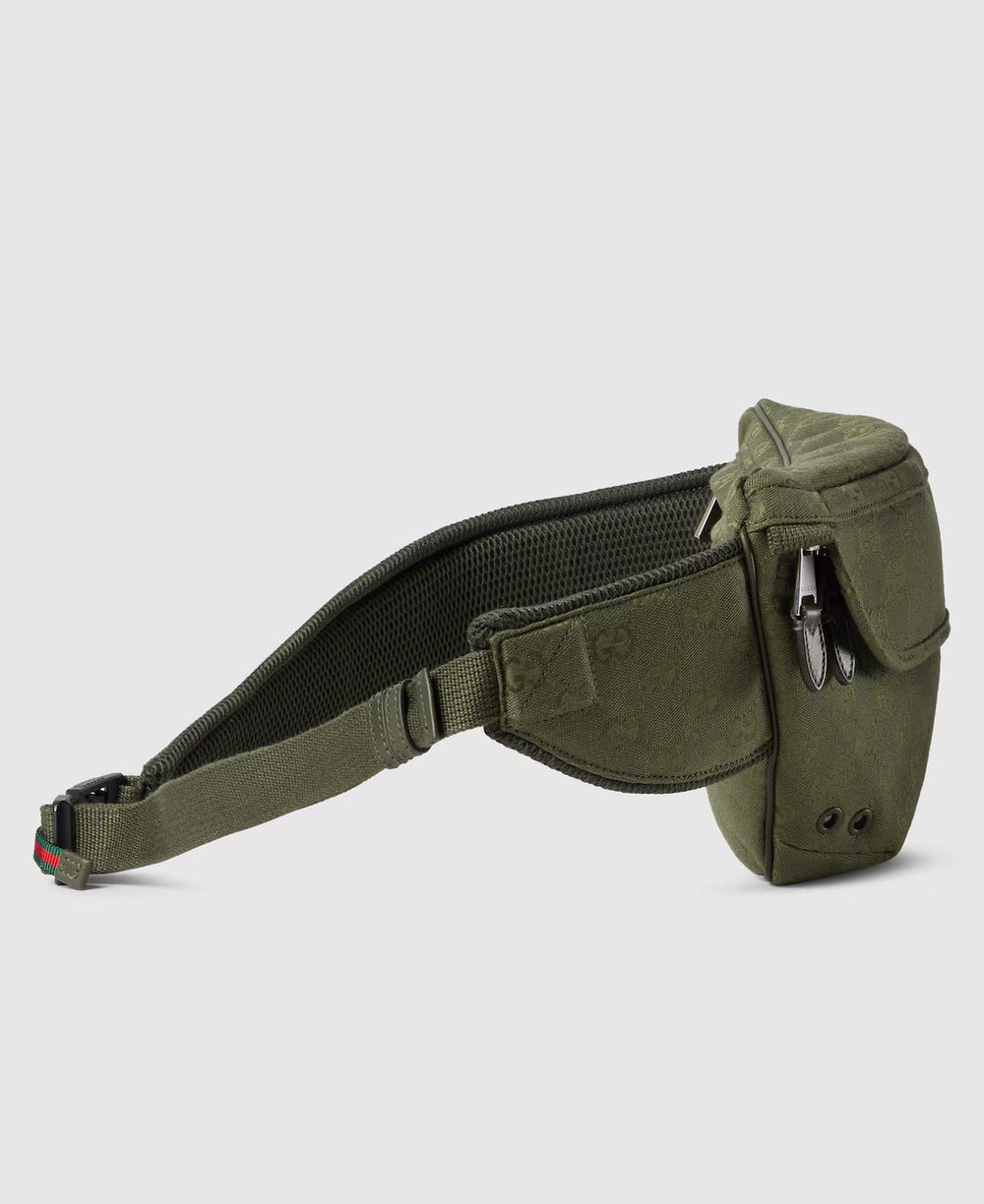 Sac ceinture en toile GG grand format