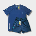Ensemble short/t-shirt Under Fluo Bleu