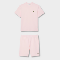 Ensemble short/t-shirt Lacoste Rose