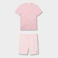 Ensemble short/t-shirt Lacoste Rose