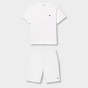 Ensemble short/t-shirt Lacoste Blanc