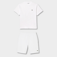 Ensemble short/t-shirt Lacoste Blanc
