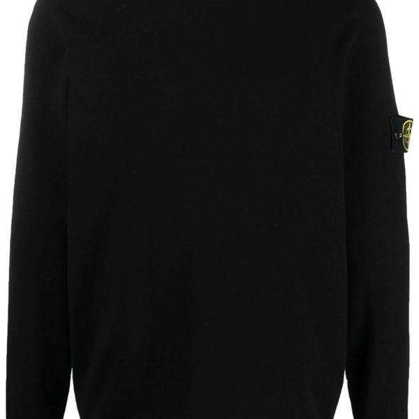 Stone Island Pull Col Rond Noir