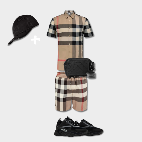 Outfit Chemise Burberry + Casquette Offerte
