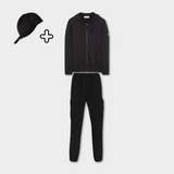 Ensemble Stone Island Noir + Casquette offerte