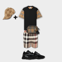 Outfit Burberry Noir + Casquette Offerte