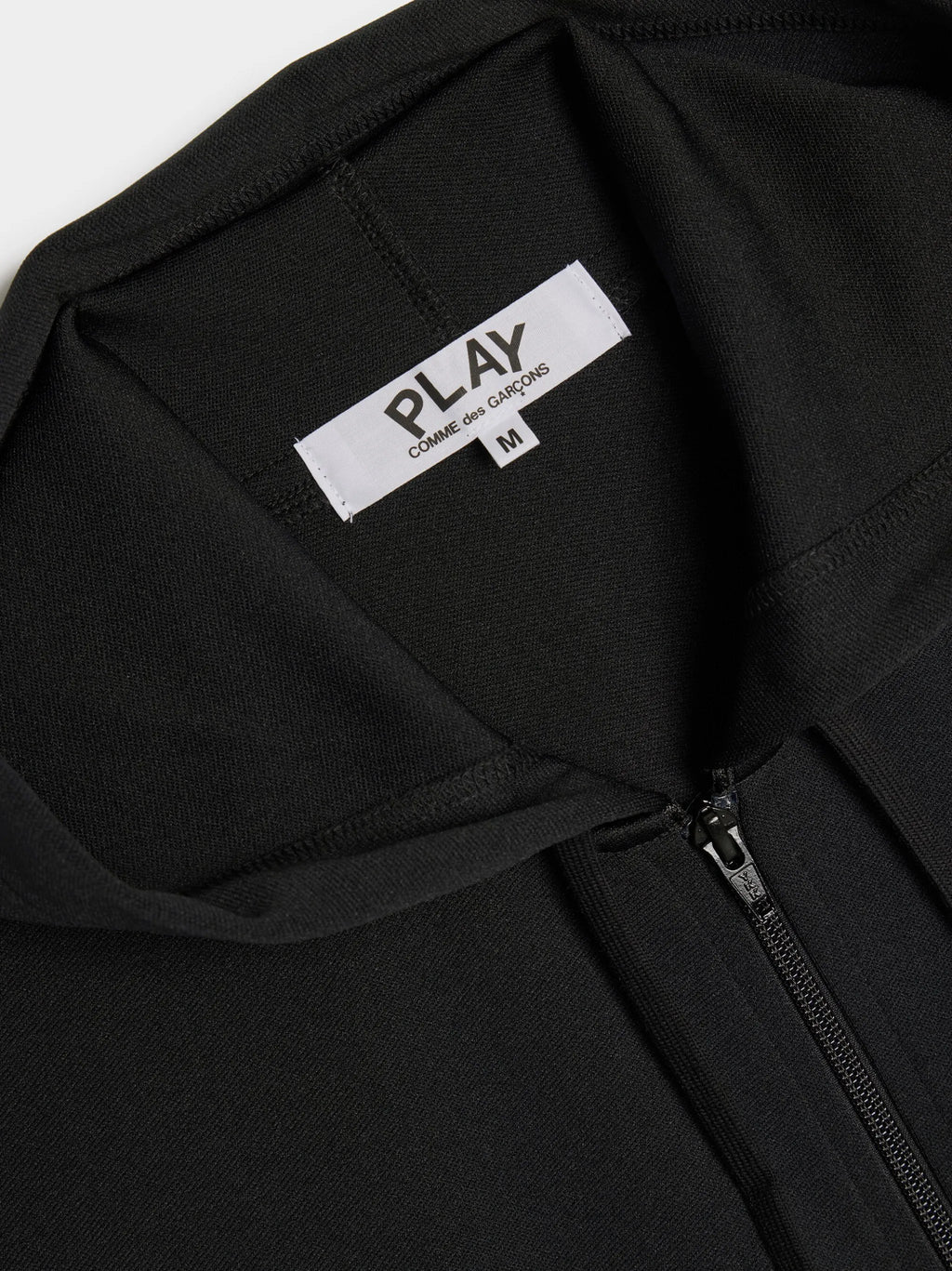 Sweat zippé CDG Avec Capuche Noir