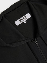 Sweat zippé CDG Avec Capuche Noir