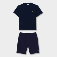 Ensemble short/t-shirt Lacoste Bleu marine