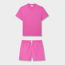 Ensemble short/t-shirt Lacoste Rose vif