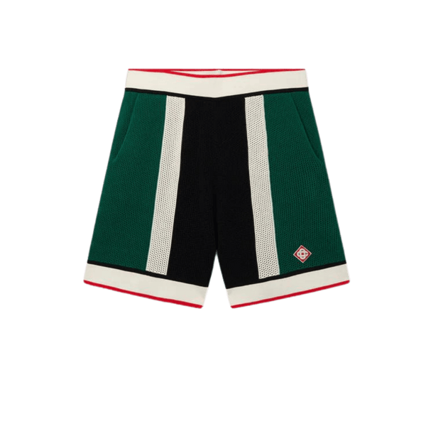 TENNIS MAILLE RAYÉ SHORTS