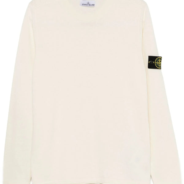 Stone Island Pull Col Rond Beige