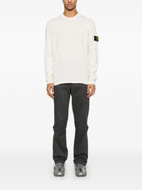 Stone Island Pull Col Rond Beige
