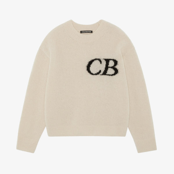 Pull CB Logo Knit Beige
