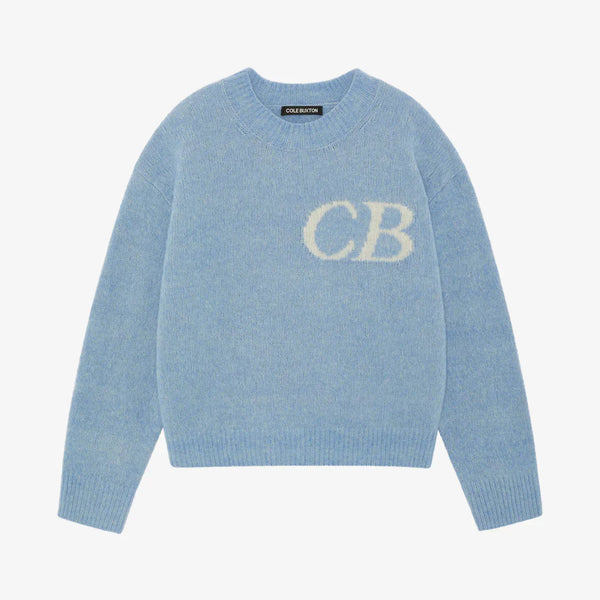 Pull CB Logo Knit Bleu CIel
