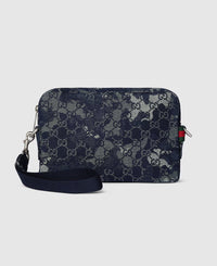 Sac à bandoulière en denim GG petit format