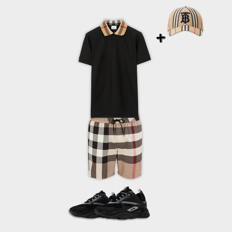 Outfit Polo Burberry + Casquette Offerte