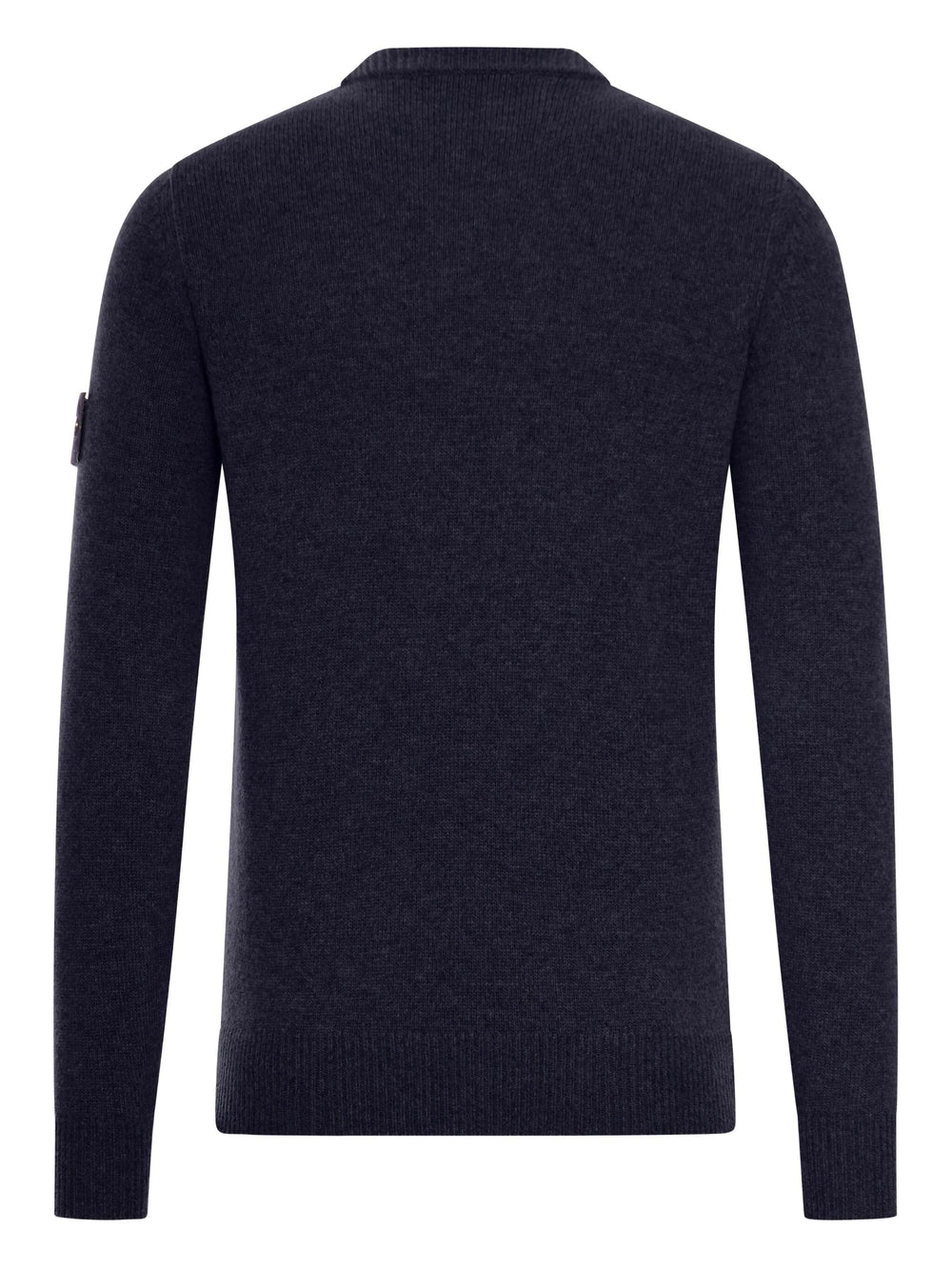Stone Island Pull Col Rond Bleu Marine