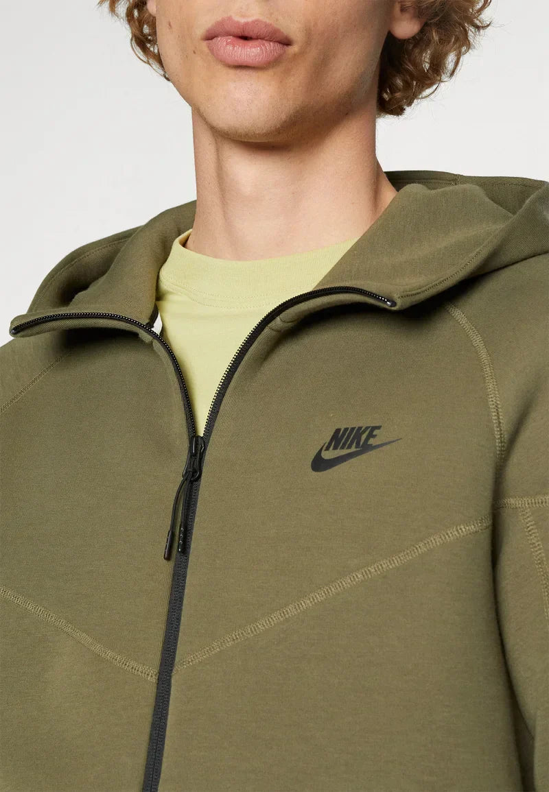 Nike Nouveau Tech Fleece Zippé Vert Kaki