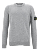 Stone Island Pull Col Rond Gris
