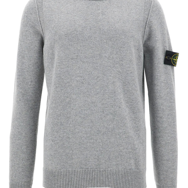 Stone Island Pull Col Rond Gris