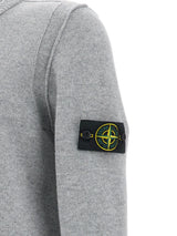 Stone Island Pull Col Rond Gris