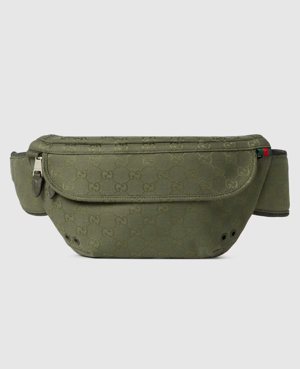Sac ceinture en toile GG grand format