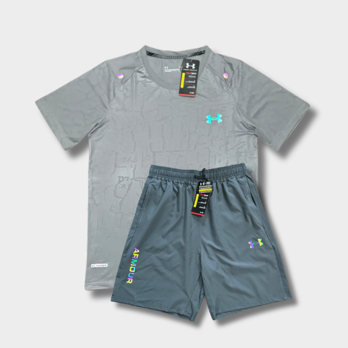 Ensemble short/t-shirt Under Fluo Gris