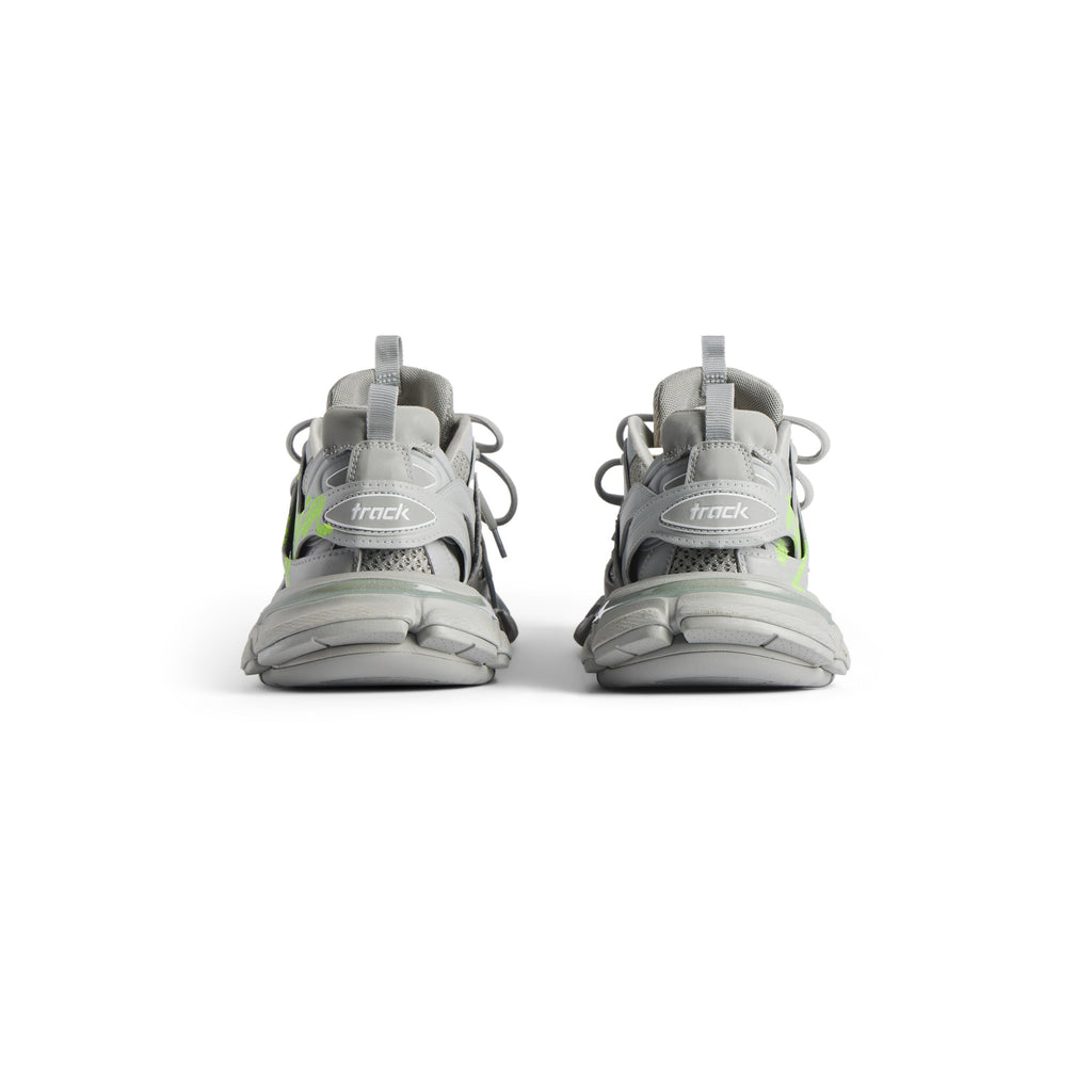Balanciaga Track Gris Avec Logo Jaune Fluo