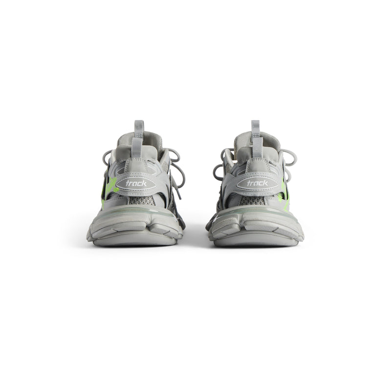 Balanciaga Track Gris Avec Logo Jaune Fluo