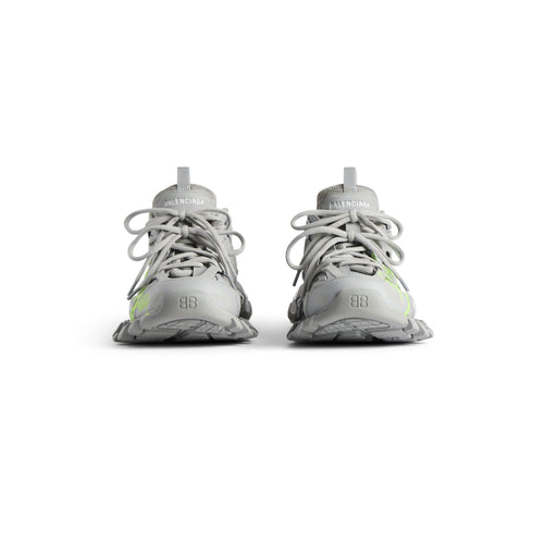 Balanciaga Track Gris Avec Logo Jaune Fluo