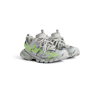 Balanciaga Track Gris Avec Logo Jaune Fluo