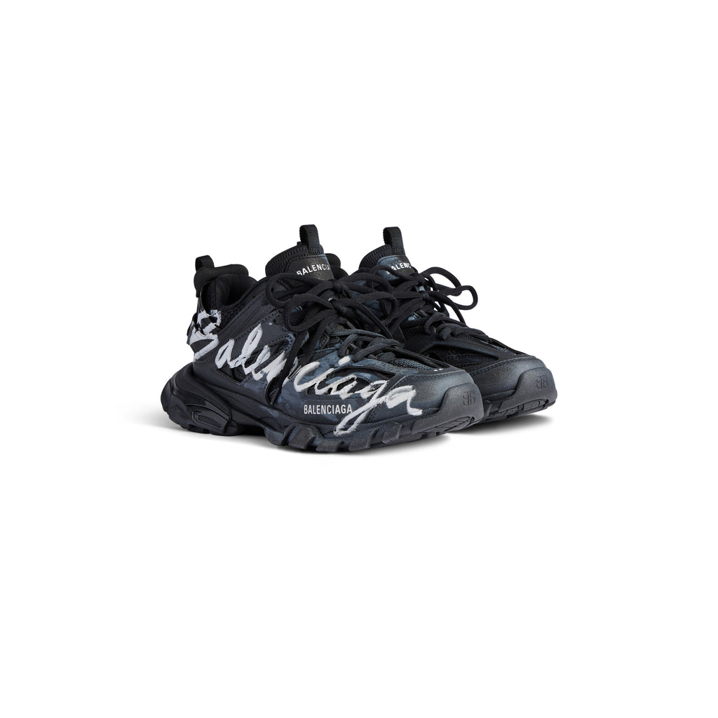 Balanciaga Track Noir Avec Logo Blanc
