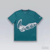 T-shirt de Running Division Squelette "MILER" Bleu