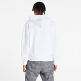 Sweat zippé CDG Avec Capuche Blanc