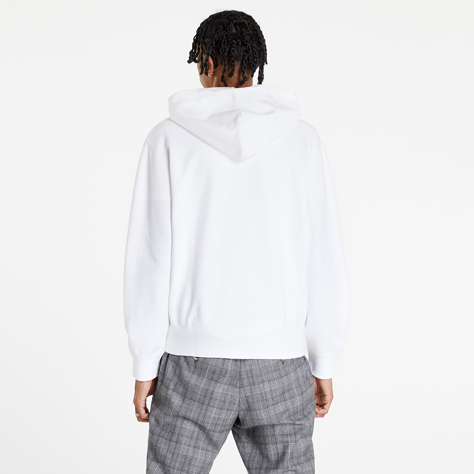 Sweat zippé CDG Avec Capuche Blanc