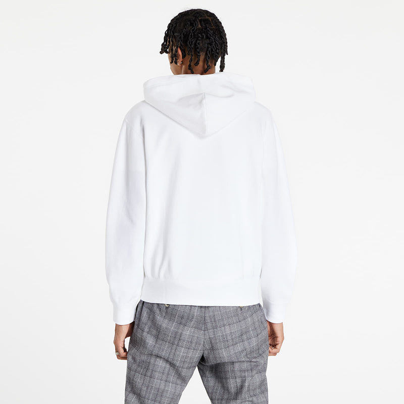 Sweat zippé CDG Avec Capuche Blanc