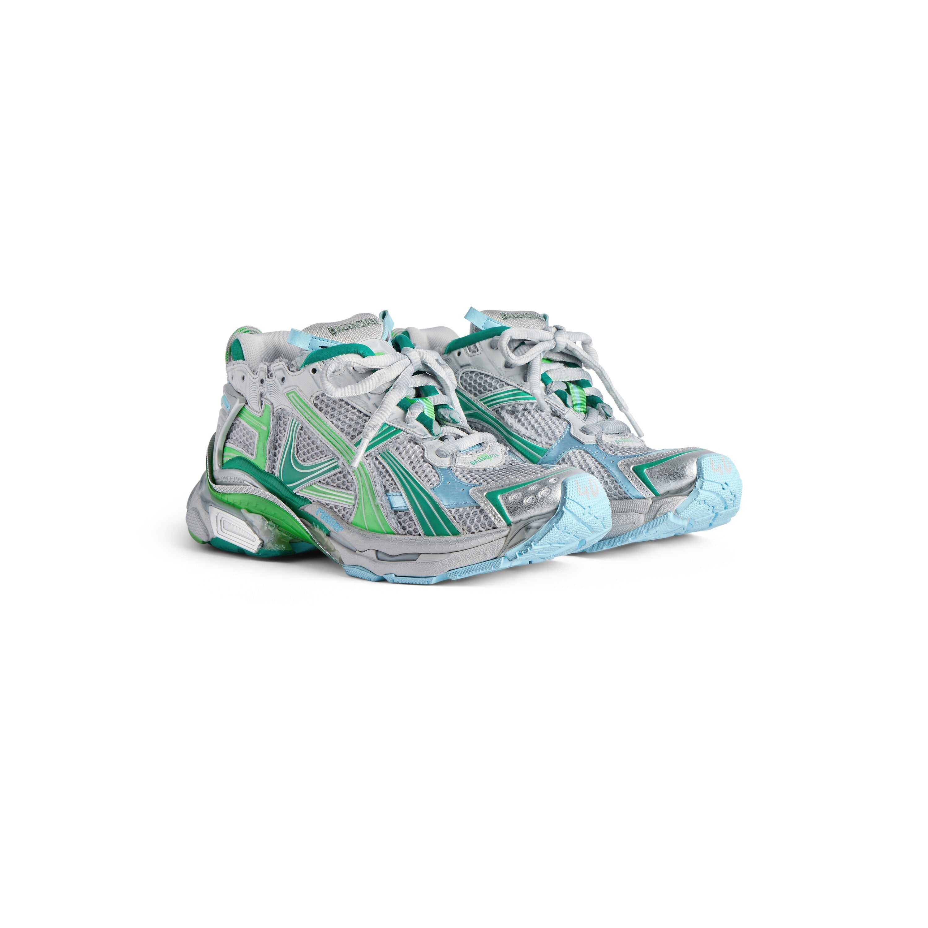 Balanciaga Runner Vert Et Bleu