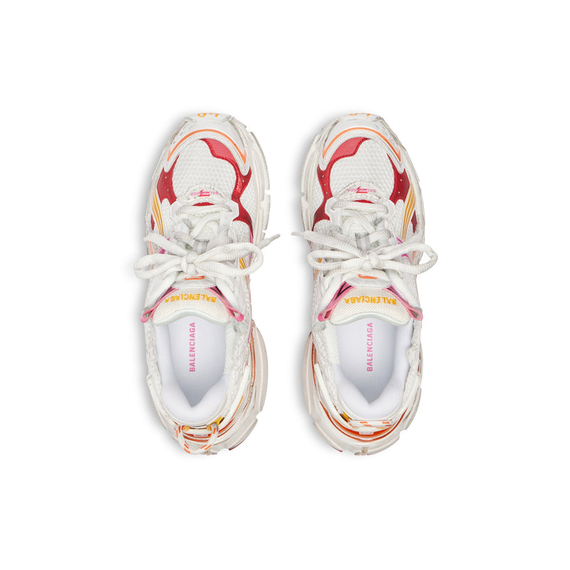 Balanciaga Runner Blanc Orange Rose Et Rouge
