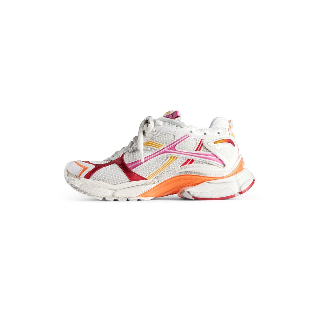Balanciaga Runner Blanc Orange Rose Et Rouge
