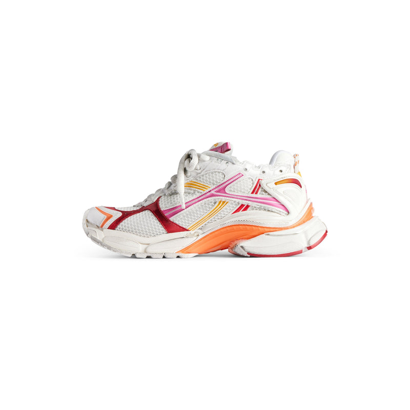 Balanciaga Runner Blanc Orange Rose Et Rouge