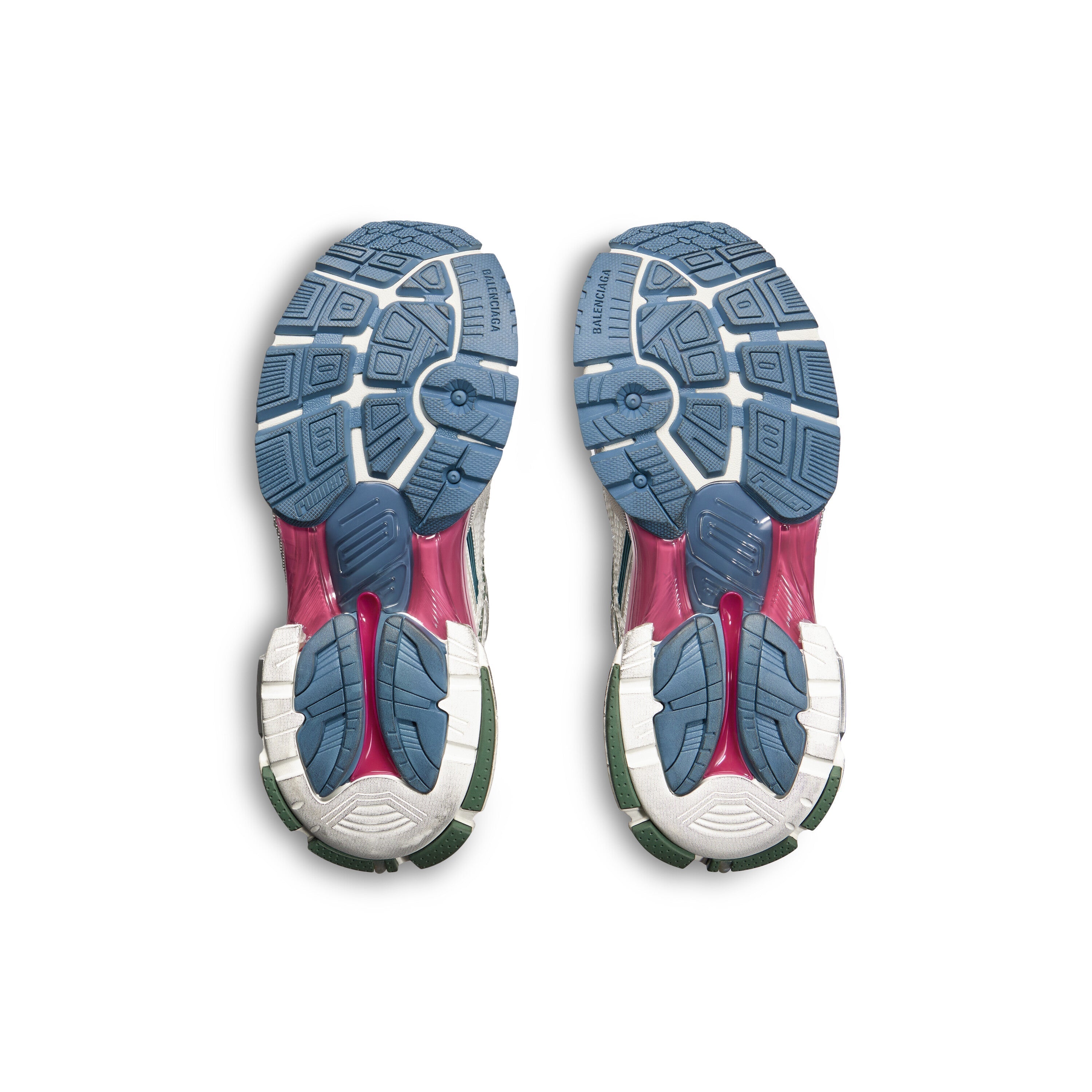 Balanciaga Runner Blanc Et Vert Foncé