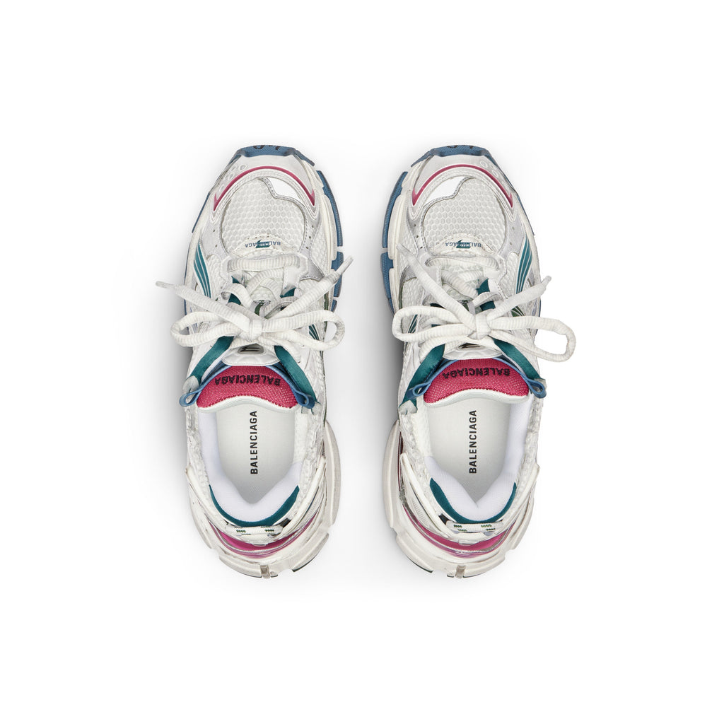 Balanciaga Runner Blanc Et Vert Foncé