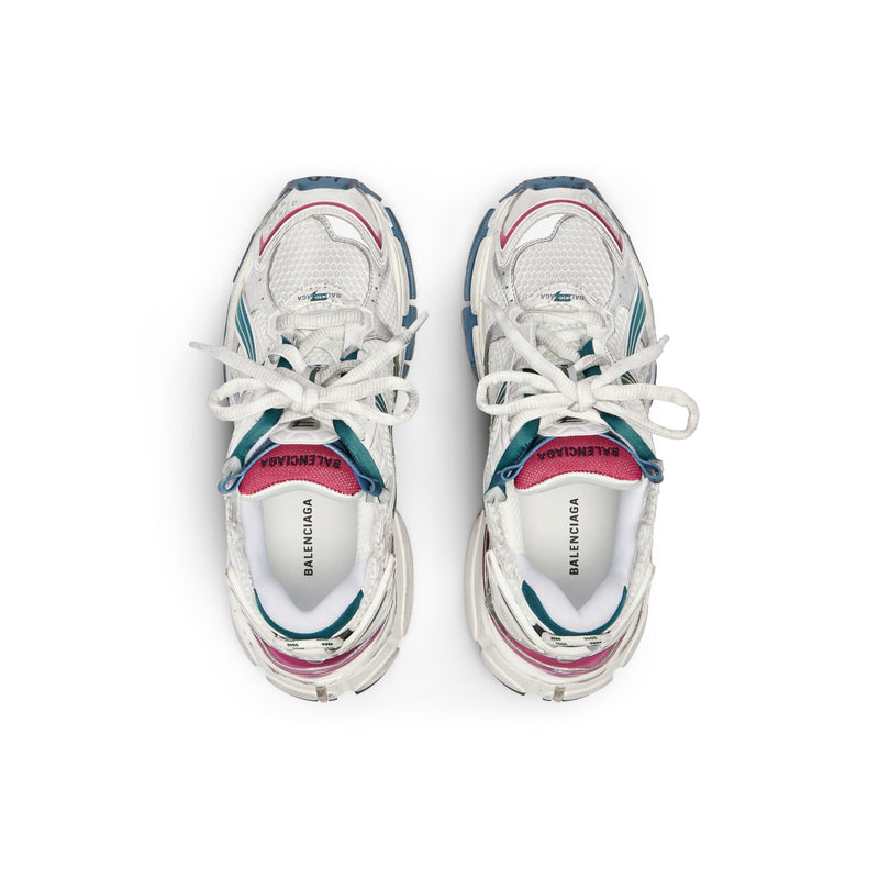 Balanciaga Runner Blanc Et Vert Foncé