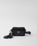 Sac porté épaule en Re-Nylon et cuir Saffiano