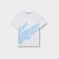 Ensemble short/t-shirt Lacoste Bleu et blanc