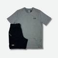 Ensemble short/t-shirt Under Armour gris