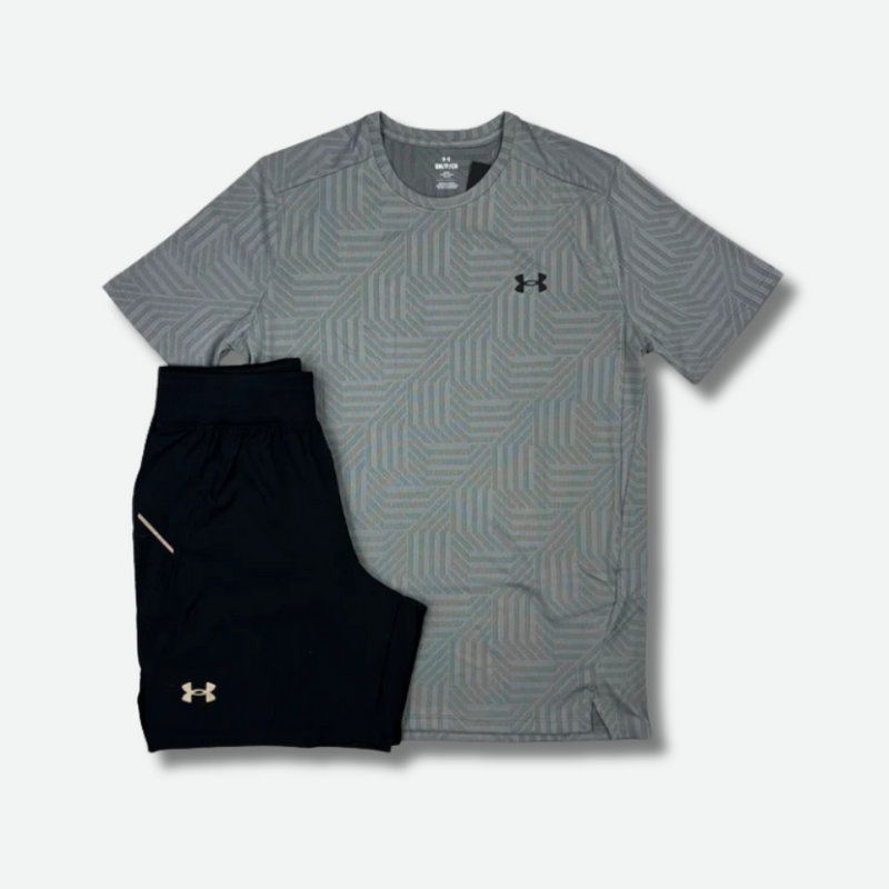 Ensemble short/t-shirt Under Armour gris